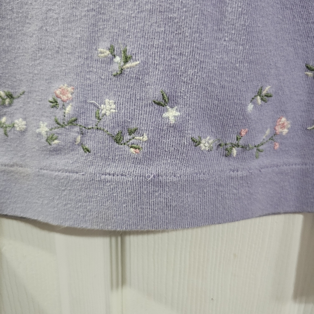 Ralph Lauren Lilac Dress with Floral Embroidery Design Girl's 5 - Picture 5 of 6